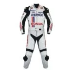 White Honda Repsol Motogp Racing Suit 2011