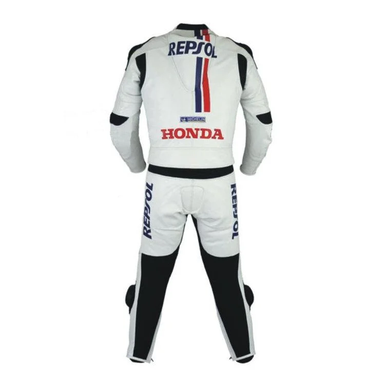 White Honda Repsol Motogp Racing Suit 2011 - Image 3