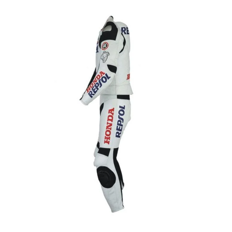 White Honda Repsol Motogp Racing Suit 2011 - Image 2