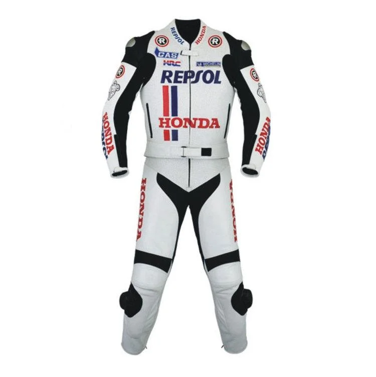 White Honda Repsol Motogp Racing Suit 2011