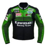 Kawasaki Motorbike Racing Leather Jacket