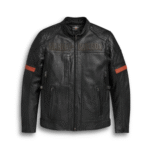 Harley Davidson Vanocker Men’s Leather Motorcycle Jacket