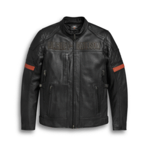 Harley Davidson Vanocker Men’s Leather Motorcycle Jacket