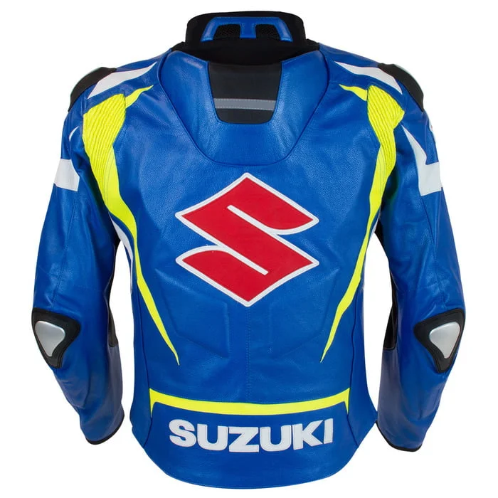 Suzuki Armoured Motorbike Leather Jacket - Image 3