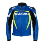 Suzuki Armoured Motorbike Leather Jacket