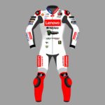Francesco Bagnaia White Biker Suit Winter Test 2024