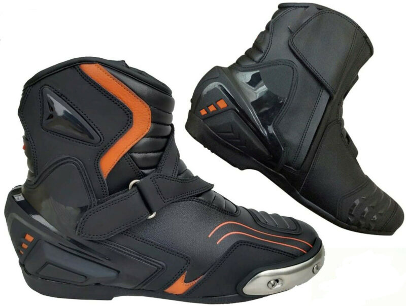 Real Leather Motorcycle Racing Boots - Sports Shoes