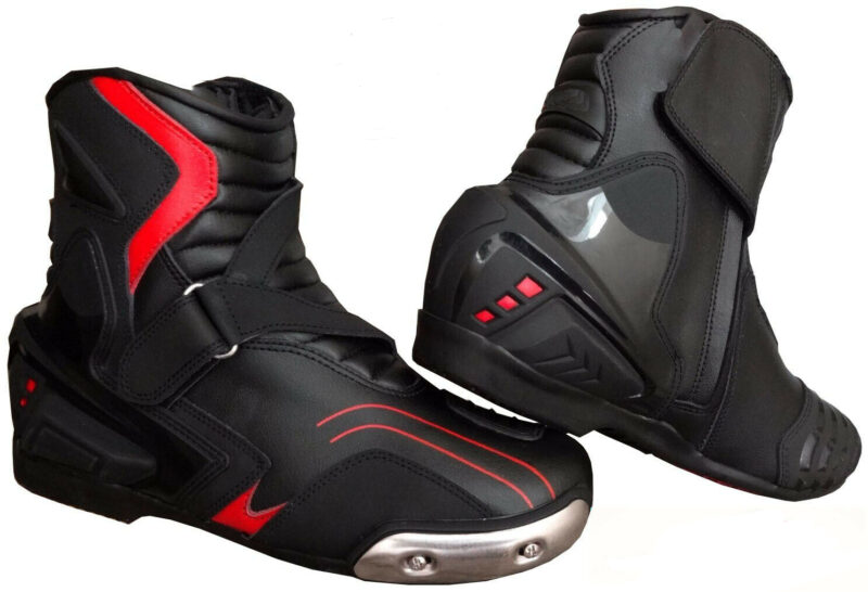 Real Leather Motorcycle Racing Boots - Sports Shoes - Image 4