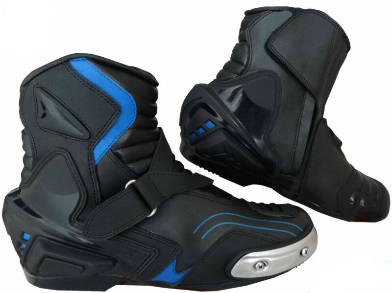 Real Leather Motorcycle Racing Boots - Sports Shoes - Image 3