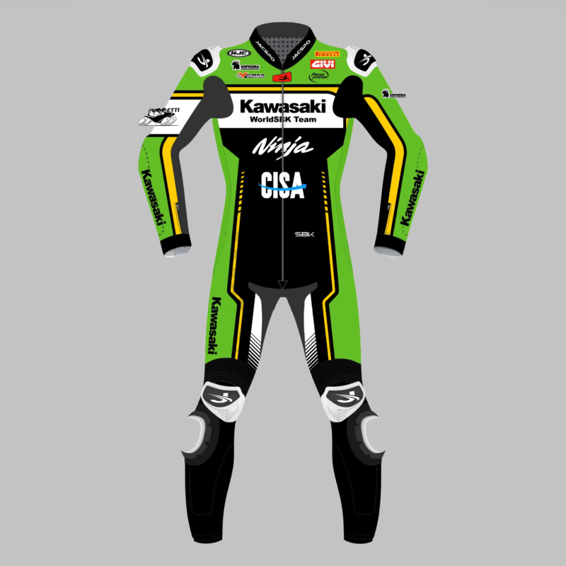 Garrett Gerloff 2025 Kawasaki SBK Leather Race Suit