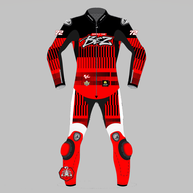 Marco Bezzecchi Red Racing Suit – 2024 Winter Test