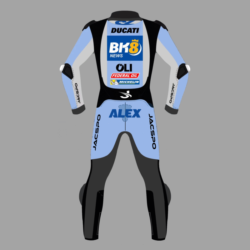 Alex Marquez MotoGP 2025 Motorcycle Racing Leather Suit
