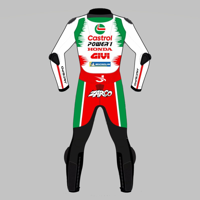 Johann Zarco 2025 Castrol Honda MotoGP Racing Suit - Image 2