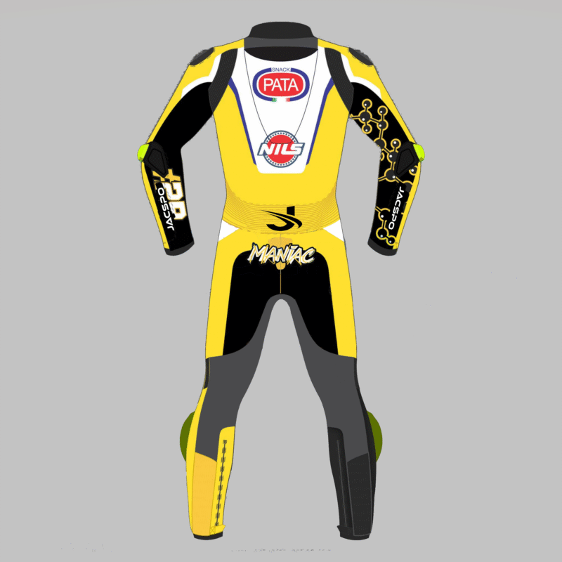 Andrea Iannone 2025 SBK Yellow Motorcycle Racing Suit - Image 2
