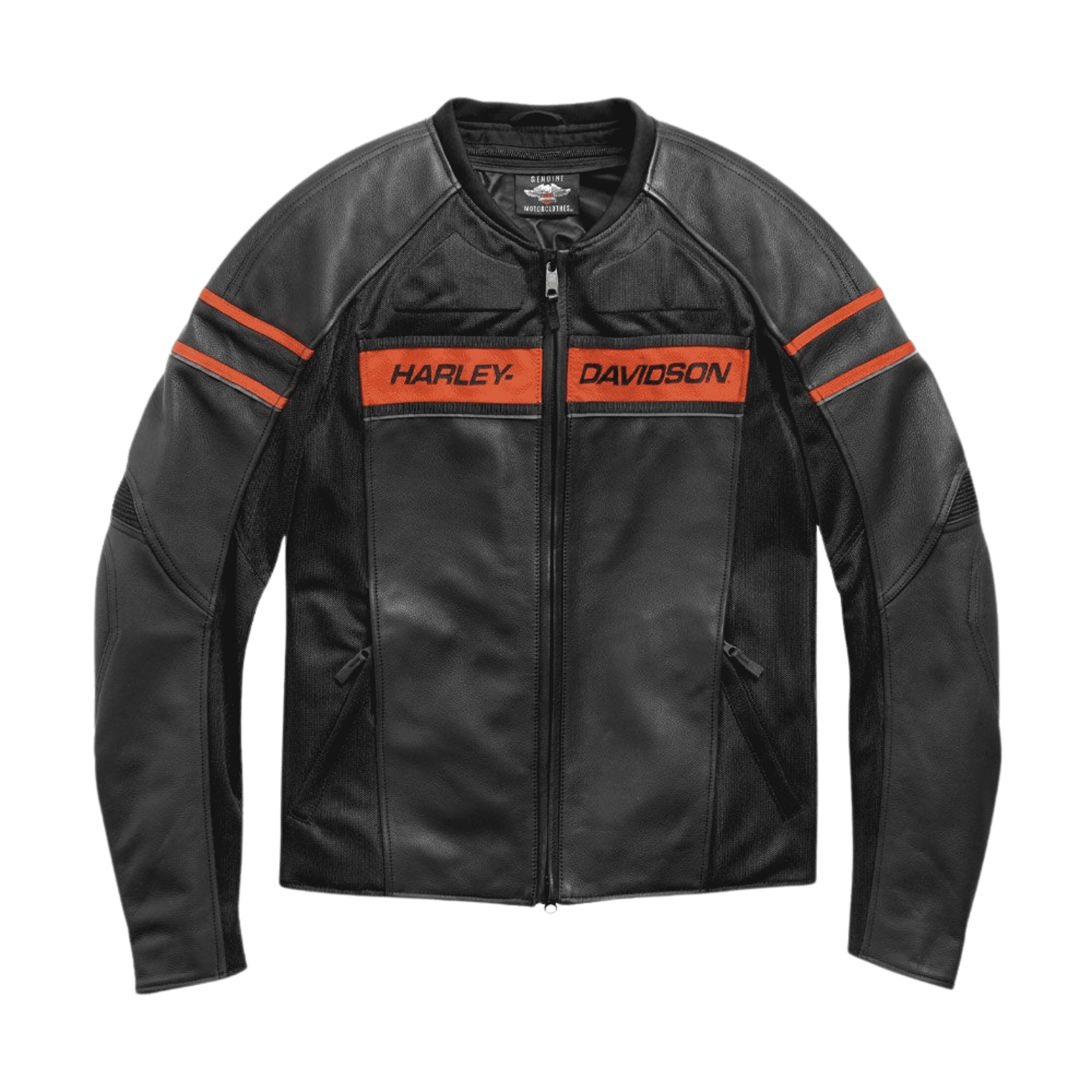 Harley Davidson Men’s Brawler Leather Motorcycle Jacket