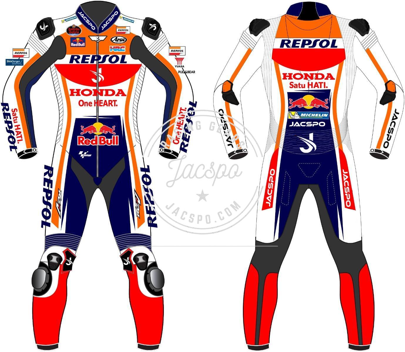 Dani Pedrosa Honda Repsol Racing Suit Motogp 2018 - Image 3